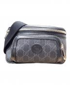 GUCCIグッチ）の古着「インターロッキングGショルダーバッグ」｜ブラック