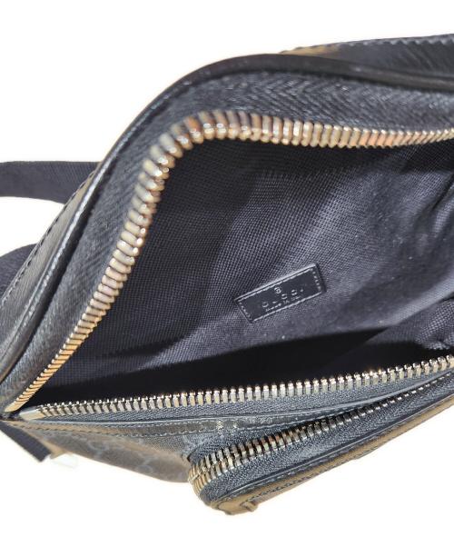 GUCCI（グッチ）GUCCI (グッチ) インターロッキングGショルダーバッグ ブラックの古着・服飾アイテム