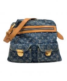 LOUIS VUITTON（ルイ ヴィトン）の古着「モノグラム・デニム バギーGM」｜インディゴ