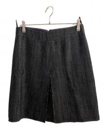 CHANEL（シャネル）の古着「ツイードスカート」｜ブラック