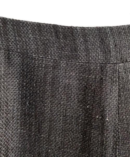 CHANEL（シャネル）CHANEL (シャネル) ツイードスカート ブラック サイズ:40の古着・服飾アイテム