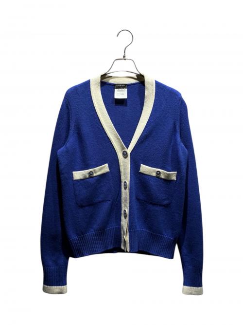CHANEL（シャネル）CHANEL (シャネル) カーディガン ブルー サイズ:36の古着・服飾アイテム