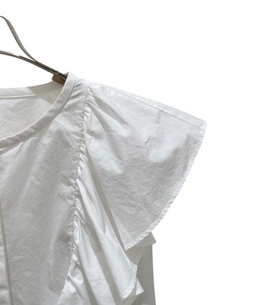 daisy lin for foxey（デイジーリン フォー フォクシー）daisy lin for foxey (デイジーリン フォー フォクシー) ダブルフリルブラウス ホワイト サイズ:38の古着・服飾アイテム