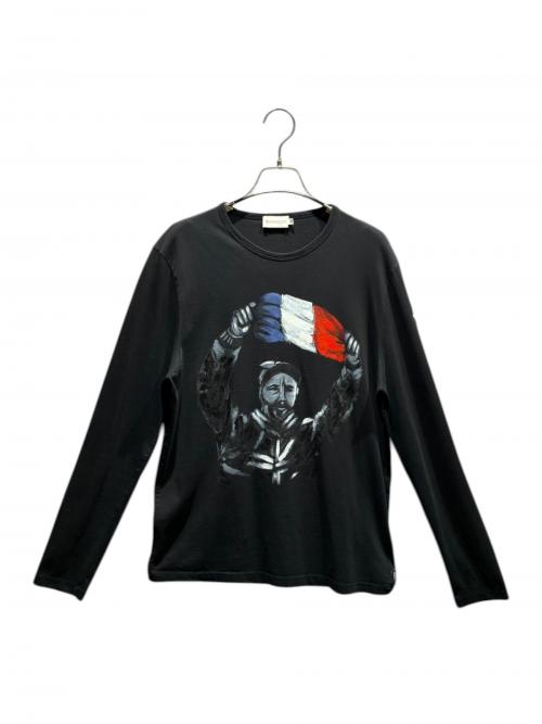 MONCLER（モンクレール）MONCLER (モンクレール) 長袖Tシャツ ブラック サイズ:Mの古着・服飾アイテム