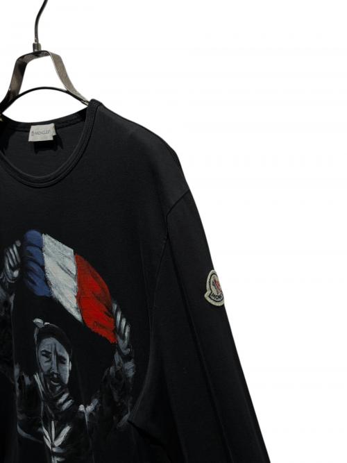 MONCLER（モンクレール）MONCLER (モンクレール) 長袖Tシャツ ブラック サイズ:Mの古着・服飾アイテム