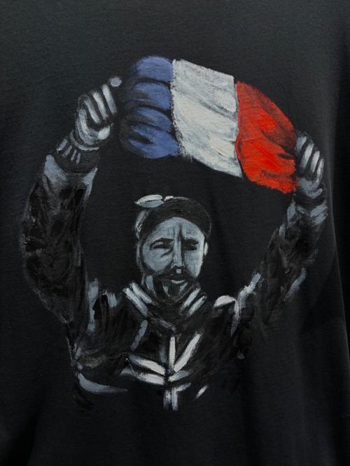 MONCLER（モンクレール）MONCLER (モンクレール) 長袖Tシャツ ブラック サイズ:Mの古着・服飾アイテム