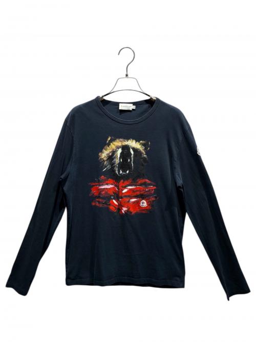 MONCLER（モンクレール）MONCLER (モンクレール) 長袖Tシャツ ネイビー サイズ:Mの古着・服飾アイテム