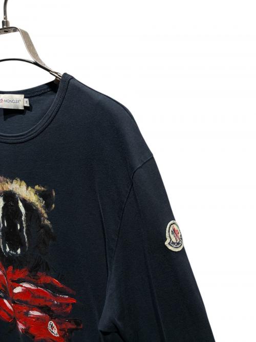 MONCLER（モンクレール）MONCLER (モンクレール) 長袖Tシャツ ネイビー サイズ:Mの古着・服飾アイテム