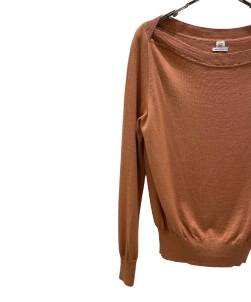 HERMES（エルメス）HERMES (エルメス) カシミヤシルクニット ブラウン サイズ:40の古着・服飾アイテム