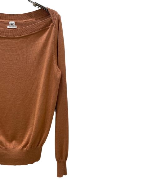 HERMES（エルメス）HERMES (エルメス) カシミヤシルクニット ブラウン サイズ:40の古着・服飾アイテム
