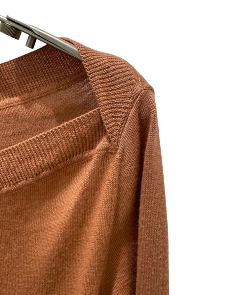 HERMES（エルメス）HERMES (エルメス) カシミヤシルクニット ブラウン サイズ:40の古着・服飾アイテム