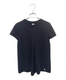 HERMES（エルメス）の古着「カシミヤ半袖ニット」｜ブラック