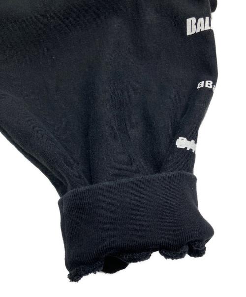 BALENCIAGA（バレンシアガ）BALENCIAGA (バレンシアガ) logo print sweatshirt/ロゴプリントスウェット ブラック サイズ:3の古着・服飾アイテム