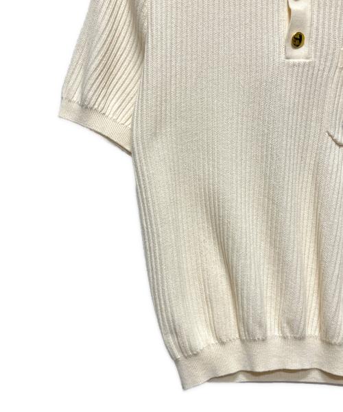 GUCCI（グッチ）GUCCI (グッチ) ニットポロシャツ　692863 ホワイト サイズ:Ｍの古着・服飾アイテム