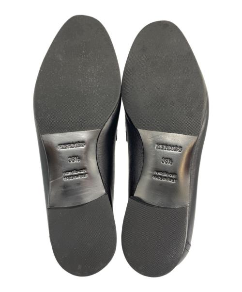 HERMES（エルメス）HERMES (エルメス) コンスタンスローファー ブラック サイズ:38 1/2の古着・服飾アイテム