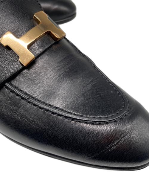 HERMES（エルメス）HERMES (エルメス) コンスタンスローファー ブラック サイズ:38 1/2の古着・服飾アイテム