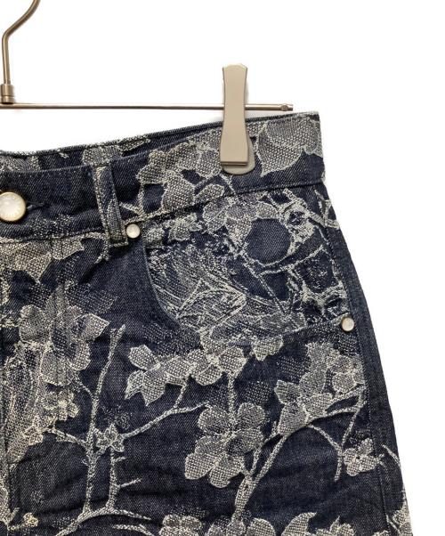 LOUIS VUITTON（ルイ ヴィトン）LOUIS VUITTON (ルイ ヴィトン) フラワージャガードデニムハーフパンツ インディゴ サイズ:28の古着・服飾アイテム