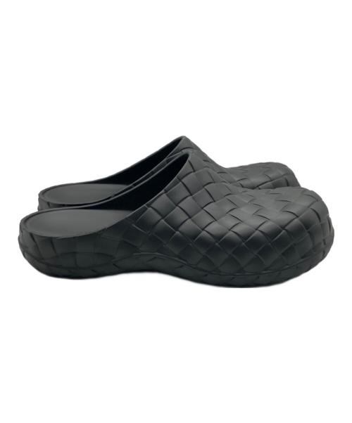 BOTTEGA VENETA（ボッテガベネタ）BOTTEGA VENETA (ボッテガベネタ) イントレチャートラバーサンダル ブラック サイズ:40の古着・服飾アイテム
