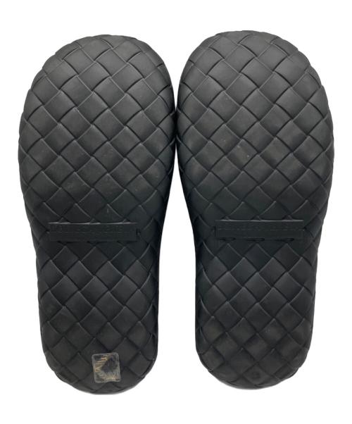 BOTTEGA VENETA（ボッテガベネタ）BOTTEGA VENETA (ボッテガベネタ) イントレチャートラバーサンダル ブラック サイズ:40の古着・服飾アイテム