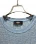 中古・古着 FENDI (フェンディ) リネン混ズッカ半袖ニット/FZY443AO5J スカイブルー サイズ:48：90000円