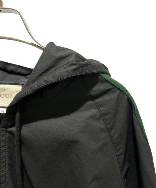GUCCI（グッチ）GUCCI (グッチ) シェリーラインアノラックパーカー 594861 ブラック サイズ:46の古着・服飾アイテム