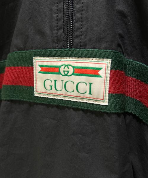 GUCCI（グッチ）GUCCI (グッチ) シェリーラインアノラックパーカー 594861 ブラック サイズ:46の古着・服飾アイテム