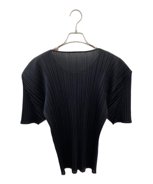 PLEATS PLEASE（プリーツプリーズ）PLEATS PLEASE (プリーツプリーズ) プリーツカットソー ブラック サイズ:4の古着・服飾アイテム