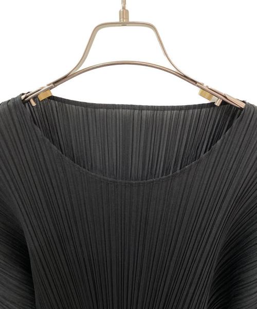PLEATS PLEASE（プリーツプリーズ）PLEATS PLEASE (プリーツプリーズ) プリーツカットソー ブラック サイズ:4の古着・服飾アイテム