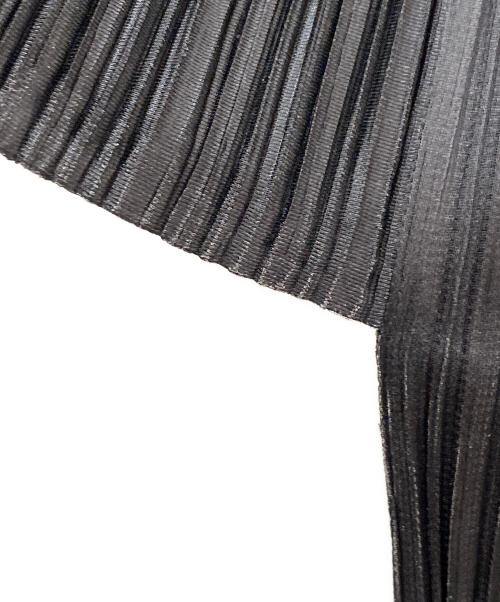 PLEATS PLEASE（プリーツプリーズ）PLEATS PLEASE (プリーツプリーズ) プリーツカットソー ブラック サイズ:4の古着・服飾アイテム