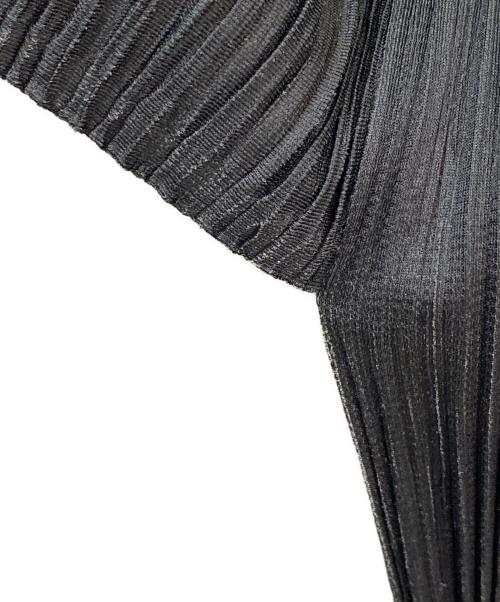 PLEATS PLEASE（プリーツプリーズ）PLEATS PLEASE (プリーツプリーズ) プリーツカットソー ブラック サイズ:4の古着・服飾アイテム