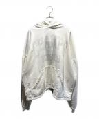 BALENCIAGAバレンシアガ）の古着「CHAMPS ELYSESSクロップドプルオーバーパーカー」｜ホワイト