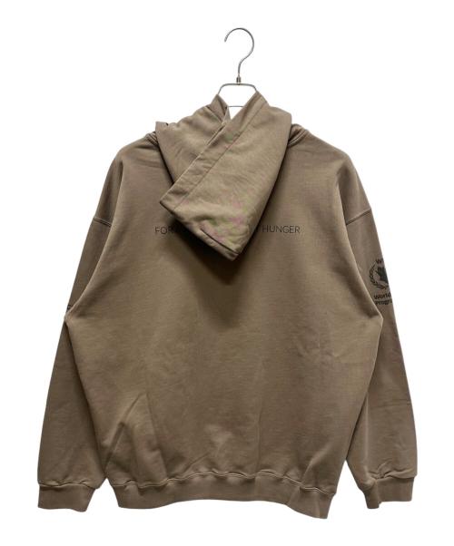 BALENCIAGA（バレンシアガ）BALENCIAGA (バレンシアガ) World Food Programmeプルオーバーパーカー　600583 ブラウン サイズ:XLの古着・服飾アイテム