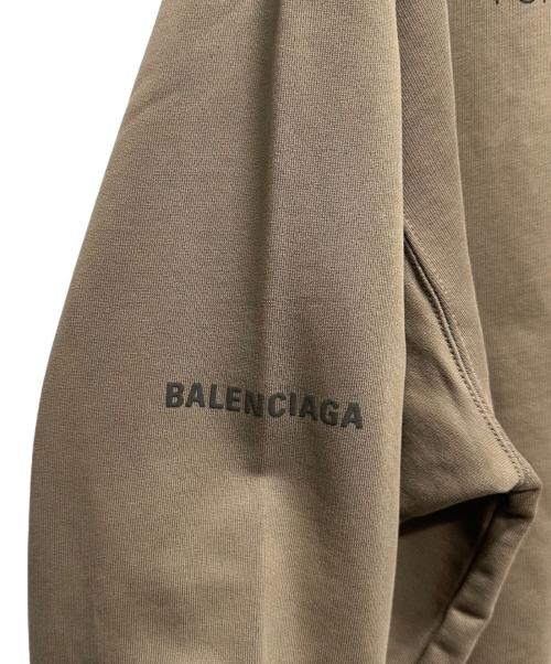 BALENCIAGA（バレンシアガ）BALENCIAGA (バレンシアガ) World Food Programmeプルオーバーパーカー　600583 ブラウン サイズ:XLの古着・服飾アイテム