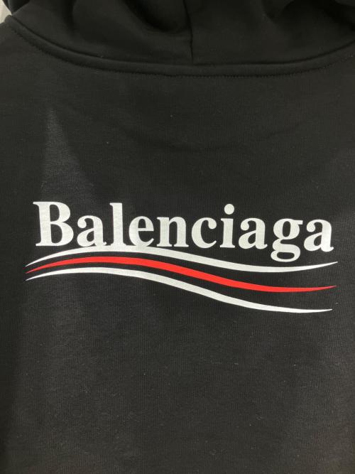BALENCIAGA（バレンシアガ）BALENCIAGA (バレンシアガ) Campaign logo hoodie/キャンペーンロゴフーディ ブラック サイズ:Sの古着・服飾アイテム