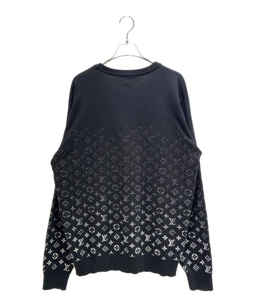 LOUIS VUITTON（ルイ ヴィトン）LOUIS VUITTON (ルイ ヴィトン) モノグラム グラディエント ニット RM221Q USO HKN44W ブラック サイズ:XXLの古着・服飾アイテム