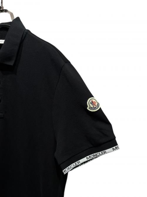 MONCLER（モンクレール）MONCLER (モンクレール) ポロシャツ H20918A00014 2023年製 ブラック サイズ:Mの古着・服飾アイテム
