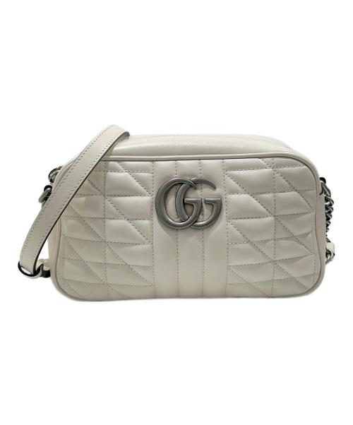 GUCCI（グッチ）GUCCI (グッチ) GUCCI/ショルダーバッグ/キルティングカメラバッグ ホワイト サイズ:-の古着・服飾アイテム