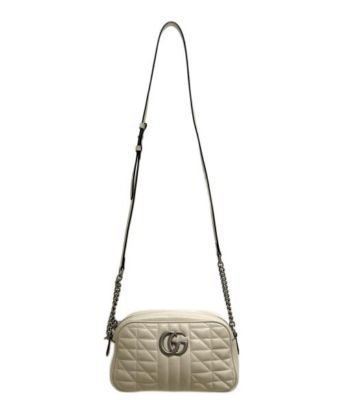 GUCCI（グッチ）GUCCI (グッチ) GUCCI/ショルダーバッグ/キルティングカメラバッグ ホワイト サイズ:-の古着・服飾アイテム
