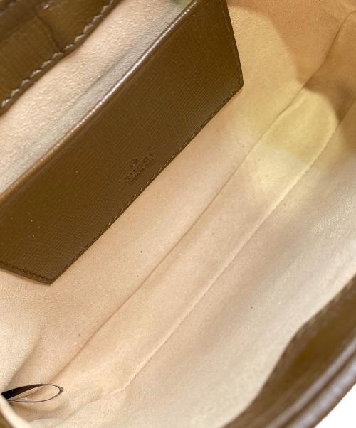 GUCCI（グッチ）GUCCI (グッチ) ジャッキー1961/2WAYミニショルダーバッグ ブラウン×ベージュの古着・服飾アイテム