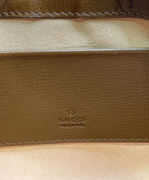 GUCCI（グッチ）GUCCI (グッチ) ジャッキー1961/2WAYミニショルダーバッグ ブラウン×ベージュの古着・服飾アイテム