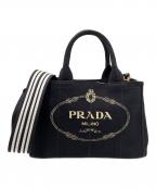 PRADAプラダ）の古着「カナパミニ　2WAYバッグ」｜ブラック