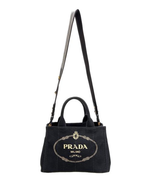 PRADA（プラダ）PRADA (プラダ) カナパミニ　2WAYバッグ ブラック サイズ:-の古着・服飾アイテム