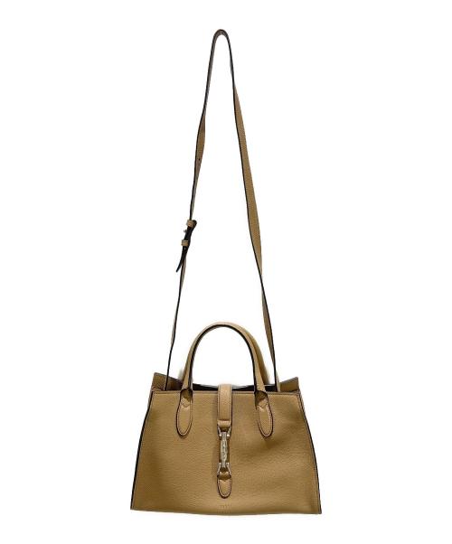 GUCCI（グッチ）GUCCI (グッチ) ニュージャッキー 2WAYバッグ 365460 ベージュの古着・服飾アイテム