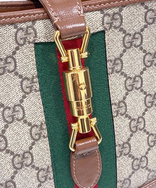 GUCCI（グッチ）GUCCI (グッチ) ジャッキー1961/2WAYバッグ ブラウン×ベージュの古着・服飾アイテム