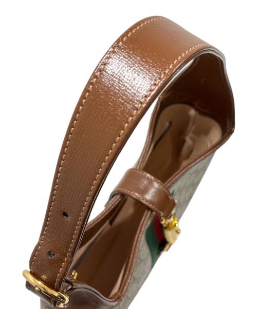 GUCCI（グッチ）GUCCI (グッチ) ジャッキー1961/2WAYバッグ ブラウン×ベージュの古着・服飾アイテム