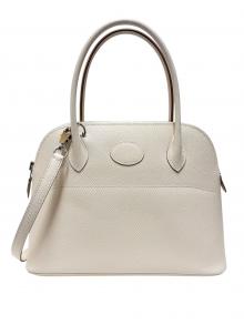 HERMES（エルメス）の古着「Bolide 27 ボリード 27/ヴォーエプソン/クレ/A刻印：2017年製造/シルバー金具」｜クレ