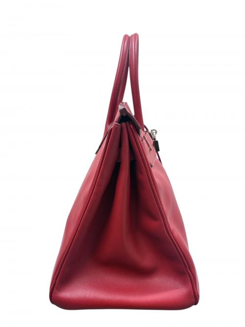 HERMES（エルメス）HERMES (エルメス) Birkin 35 バーキン 35/ヴォーエプソン/ルージュガランス/□J刻印：2006年製造/シルバー金具 ルージュガランス サイズ:35の古着・服飾アイテム