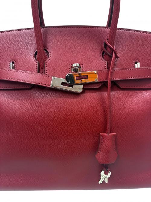 HERMES（エルメス）HERMES (エルメス) Birkin 35 バーキン 35/ヴォーエプソン/ルージュガランス/□J刻印：2006年製造/シルバー金具 ルージュガランス サイズ:35の古着・服飾アイテム