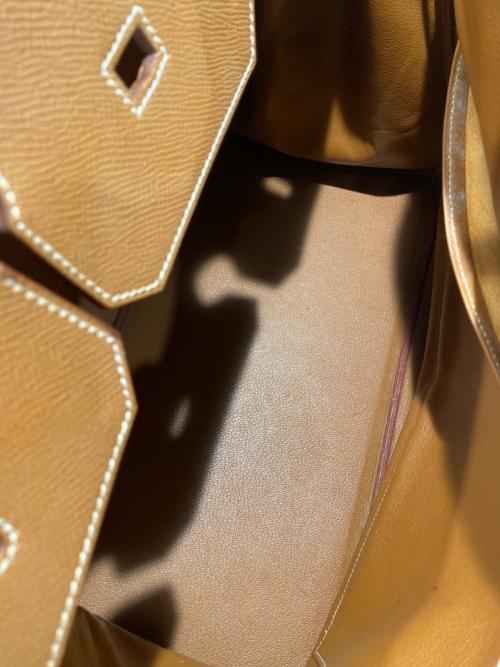 HERMES（エルメス）HERMES (エルメス) バーキン40/ゴールド金具/クシュベル/▢B刻印：1998年製/ゴールド ゴールド サイズ:40の古着・服飾アイテム