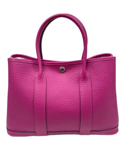 HERMES（エルメス）HERMES (エルメス) ガーデンパーティTPM/C刻印:2018年製/トートバッグ ローズパープル サイズ:30の古着・服飾アイテム